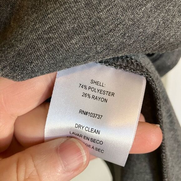 NWT, Donna Morgan, fit and flare, mini, sleeveless, charcoal gray, size 2 - Picture 5 of 5